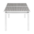 Montreux 77" / 100.5" Grey Aluminum Outdoor Patio Extendable Dining Table