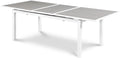 Montreux 77" / 100.5" Grey Aluminum Outdoor Patio Extendable Dining Table