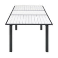 Montreux 77" / 100.5" White Aluminum Outdoor Patio Extendable Dining Table
