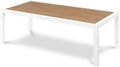 Montreux Brown Aluminum Outdoor Patio Coffee Table