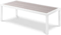Montreux Grey Aluminum Outdoor Patio Coffee Table