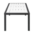 Montreux White Aluminum Outdoor Patio Coffee Table