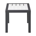 Montreux White Aluminum Outdoor Patio End Table