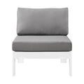 Montreux Water Resistant Fabric Upholstered Outdoor Patio Modular Armless Chair