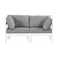 Montreux 60" Water Resistant Fabric Upholstered 2pc. Outdoor Patio Modular Loveseat