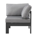 Montreux Water Resistant Fabric Upholstered Outdoor Patio Modular Corner Chair