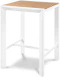 Montreux Brown Square Aluminum Outdoor Patio Bar Table