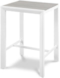 Montreux Grey Square Aluminum Outdoor Patio Bar Table