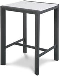 Montreux White Square Aluminum Outdoor Patio Bar Table