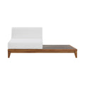 Quiana Off White Off White Water Resistant Fabric Upholstered Outdoor Patio Modular Double Chair
