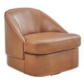 Hurley Swivel Chair in Borneo Chocolate - 360-Degree Motion