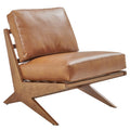 Chandler Accent Chair – Mid-Century Borneo Chocolate Leather