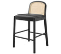Donna Set of 2 Rattan Retro Modern Counter Stools 35.5"