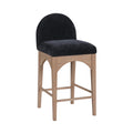Vienne Chenille Fabric Upholstered Counter Stool