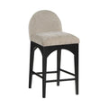 Vienne Chenille Fabric Upholstered Counter Stool