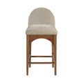 Vienne Chenille Fabric Upholstered Counter Stool