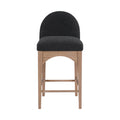 Vienne Boucle Fabric Upholstered Counter Stool