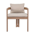Micaela Water Resistant Fabric Upholstered Outdoor Patio Dining Chair