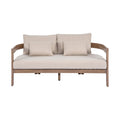 Micaela 65" Water Resistant Fabric Upholstered Outdoor Patio Loveseat