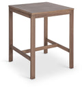 Micaela Natural Acacia Wood Outdoor Patio Square Bar Table
