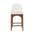 Vienne Boucle Fabric Upholstered Counter Stool