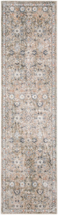 Astra Machine Washable Silver Taupe Vintage Polyester Area Rug
