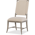 Affinity Upholstered Side Chair – Greige Oak & Linen Seat
