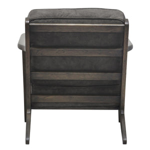 Albert Accent Chair in Pewter Hide