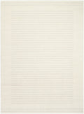 Ivory Hues Ivory Grey Modern Polypropylene Area Rug