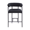 Lombardy Boucle Fabric Upholstered Counter Stool