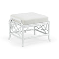 Wild Palm Ottoman - White