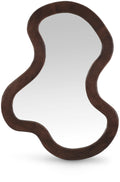 Nerissa Brown Acacia Wood Frame Mirror - 38M