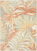 Aloha Sage Rose Modern Polypropylene Area Rug