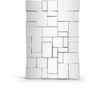 Adelina Silver Geometric Design Mirror