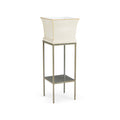 Morrow Tole Planter - Gray