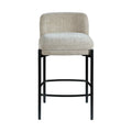 Candida Chenille Fabric Upholstered Counter Stool