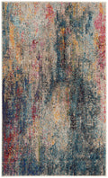 Celestial Multicolor Modern Polypropylene Area Rug