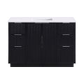 Viviana 48" Engineered Stone And Solid Wood Bathroom Vanity