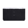 Viviana 60" Engineered Stone And Solid Wood Bathroom Vanity