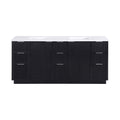 Viviana 72" Engineered Stone And Solid Wood Bathroom Vanity