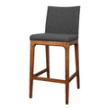 Devon Set of 2 Night Shade Mid-Century Modern Counter Stools