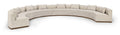 Baden 225.25" Chenille Fabric Upholstered 4pc. Modular Sectional