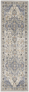 Nourison Essentials Persian Blue Vintage Polypropylene Area Rug