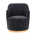 Corinna Chenille Fabric Upholstered Swivel Accent Chair