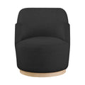 Corinna Boucle Fabric Upholstered Swivel Accent Chair
