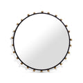 Pinerolo Black Metal Frame Mirror