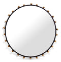Pinerolo Black Metal Frame Mirror