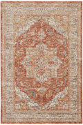 Sahar Ivory Multicolor Vintage Polyester Area Rug