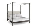 Campaign King Bed With Canopy