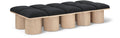 Ornella Black Boucle Fabric Upholstered 10pc. Modular Bench - 10D